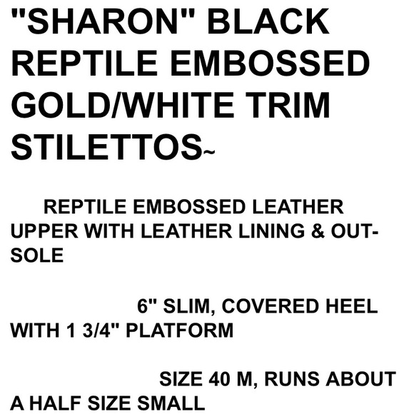 Giuseppe Zanotti “Sharon” Black Embossed Heels - Picture 6 of 6